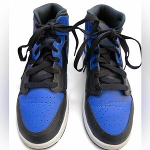 Nike Air Jordan 1 Mid "Hyper Royal" Sneakers Size 5
